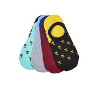 URBAN CLASSICS 4 Paia Calzini Sneaker Unisex, Calze Colorate Donna Uomo in Cotone, Fantasmini Unisex Colorati, Calza Sneaker Unisex, Taglie da 35 a 52