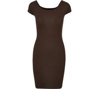 Urban Classics Abito da donna a coste senza spalla 5XL Marrone