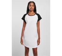 Urban Classics Ladies Contrast Raglan Tee Dress Vestito Casual, Bianco, M Donna