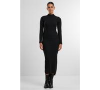 Urban Classics Abito da donna Donna Rib Longlseeve Mockneck Dress TB6933 M Nero