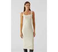 Urban Classics Abito da donna, lunghezza al ginocchio Donna Basic Long Cotton Jersey Dress TB7180 L Bianco
