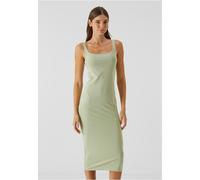 Urban Classics Abito da donna, lunghezza al ginocchio Donna Basic Long Cotton Jersey Dress TB7180 S Beige