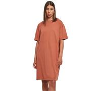 Urban Classics Abito da Donna Organic Oversized Slit Tee Dress Terracotta XL, Terracotta, XL