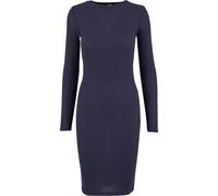 Urban Classics Rib Long Sleeve Long Dress Blu 4XL Donna