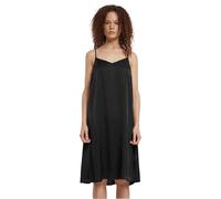 Urban Classics Abito Sottoveste da Donna in Raso di Viscosa Vestito, Nero, 5XL