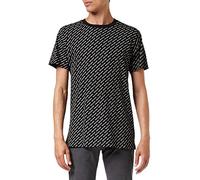 Urban Classics Allover Logo Tee T-Shirt, Nero (Black 00007), 4XL Uomo