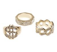 Urban Classics Anello Dollar 3-Pack Gioielli Anelli Sigillo 57 S/M 60 L/XL