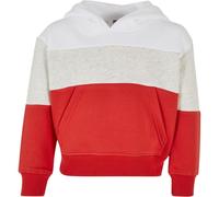 Urban Classics Bambini Ragazze Oversize 3-Tone Giacca con Cappuccio Felpa