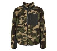Urban Classics Bambini Ragazzi Sherpa Giacca Similpelliccia Mimetico Zip