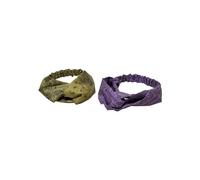 Urban Classics Bandana Print Headband 2-Pack, Fascia per capelli Unisex - Adulto, lilac/olive, One Size