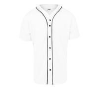 Urban Classics Baseball Mesh Jersey, T-Shirt Uomo, Mehrfarbig (Wht/Blk 224), X-Large