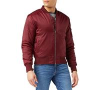 Urban Classics Basic Bomber Jacket, Giacca Uomo, Burgundy, L