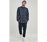 Urban Classics Basic Check Shirt Navy/wht Taglia: L | Camicie Casual Outlet | Unisex | Blu