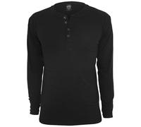 T-shirt Urban Classic basic henley Noir M