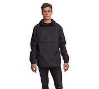 Urban Classics Basic Pull Over Jacket, Giacca da Pioggia con Cappuccio Uomo, Nero, S