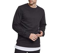 Urban Classics Basic Terry Crew Maglia di Tuta, Nero (Black 00007), XXL Uomo