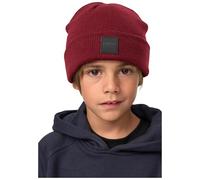 Urban Classics Logopatch Beanie Kids 2-Pack Berretto, Carbone + Bordeaux, 110/116 Unisex-Bambini