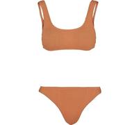 Urban Classics Bikini da Donna, Canotta Crinkle Set, Papaya