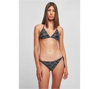 Urban Classics Bikini da donna con motivo a triangolo S Nero