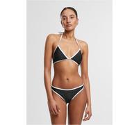 Urban Classics Ladies' Retro Triangle Bikini Donna Set Bikini Nero/Bianco M
