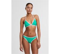 Urban Classics Bikini donna a triangolo retrò TB7483 S Verde