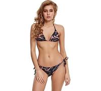Urban Classics Bikini blu notte / sambuco / pesca, Taglia XS
