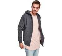 Urban Classics Blank Zip Hoodie Uomo Felpa Jogging Carbone 65% Cotone, 35% Poliestere Regular