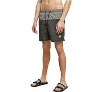 Urban Classics Pantaloncini da bagno Block Blackbird/Asphalt S Grigio
