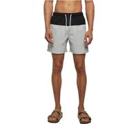 Urban Classics Block Swim Shorts, Pantaloncini da Bagno, Uomo, Lightasphalt/Black, S