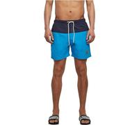 Urban Classics Block Swim Shorts, Pantaloncini da Bagno, Uomo, Nvy/Tur, XS
