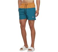 Urban Classics Block Swim Shorts, Pantaloncini da Bagno, Uomo, Teal/Toffee, 3XL