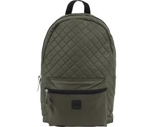 Urban Classics Borsa Diamond Quilt Pelle Imitation Zaino Olive Verde