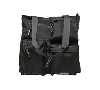 URBAN CLASSICS Borsa Shopper Donna - Uomo, Tote Bag, Borsa Spaziosa con Tasche e Moschettone Integrato, Cerniera e Fondo Largo, Borsa Resistente