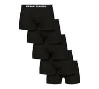 Urban Classics Boxer Organici Confezione da 5 Pantaloncino, Blk+Blk+Blk+Blk+Blk, L Uomo