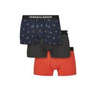 Urban Classics Boxer blu notte / blu cielo / rosso arancione / nero sfumato Uomo Urban Classics XL