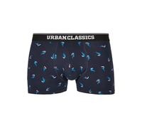 Urban Classics Boxer blu notte / blu cielo / rosso arancione / nero sfumato, Taglia XXL