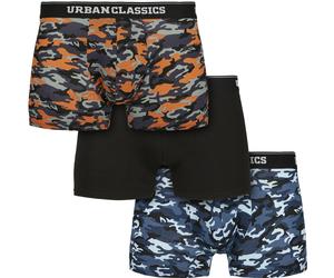 Urban Classics Boxershort Boxer 3-Pack Blu Camouflage/Arancione Camouflage/Nero XL Blu