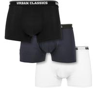 Urban Classics Boxershort Organic Boxer Shorts 3-Pack White/Navy/Black S Bianco