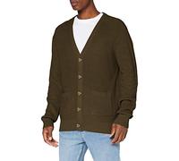 Urban Classics Boxy Cardigan Felpe, Oliva, S Uomo