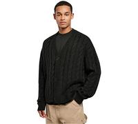 Urban Classics Boxy Cardigan Sweater, Nero, S Uomo