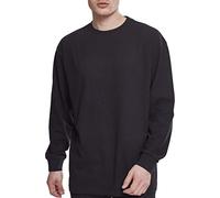 Urban Classics Boxy Heavy Longsleeve Maglietta a Maniche Lunghe, Nero (Black 00007), L Uomo