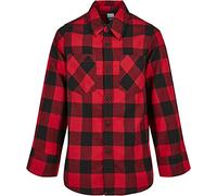 Urban Classics Boys Checked Flanell Shirt Camicia, Nero, 134-140 cm Bambini e Ragazzi