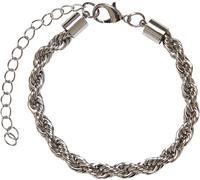 Urban Classics Bracciale Charon Bracciale intrecciato L/XL argento