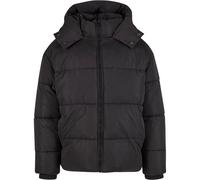 Urban Classics Buffer Giacca Con Flap Cappuccio Uomo Piumino Moderno Nylon Nuovo