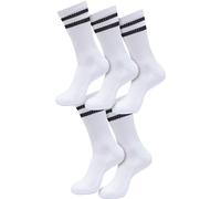 Urban Classics Calzini a doppia riga confezione da 5 pezzi TB6801 Einheitsgröße Bianco