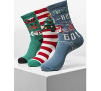 Urban Classics Calzini natalizi Ho Ho Ho Confezione da 3 pezzi Multicolore EUR 36 Multicolore