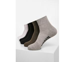 Urban Classics Calzini per scarpe da ginnastica alte 6 pezzi neri EUR 44 Nero