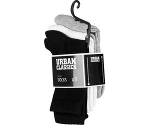 Urban Classics Calzini sportivi 3 pezzi TB1471 47-50 Nero