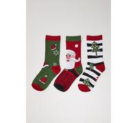 Urban Classics Calzini Stripe Santa Christmas Calzini 3-Pack Multicolore EUR 36 Multicolore