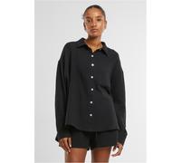 Urban Classics Camicetta in mussola da donna Oversized TB7476 L Nero